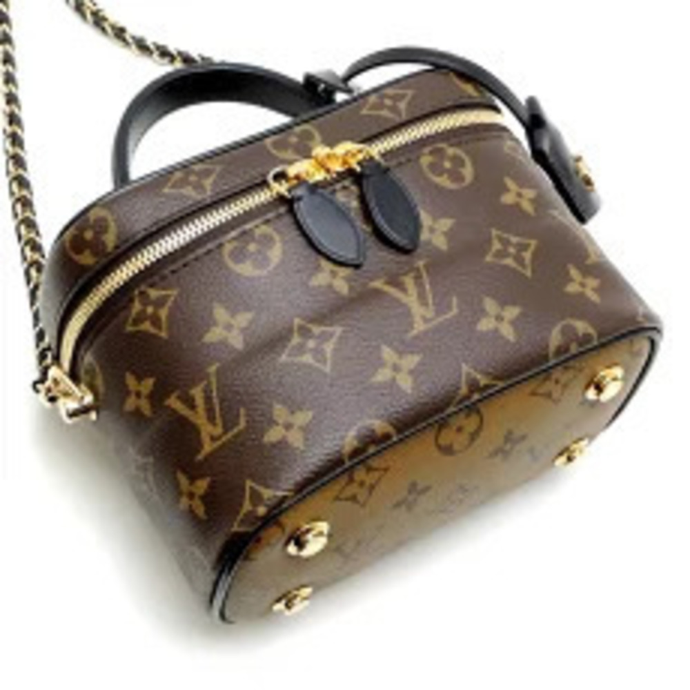 Louis Vuitton Vanity NV Handbag Monogram Reverse Ebene Brown - Picture 3 of 9